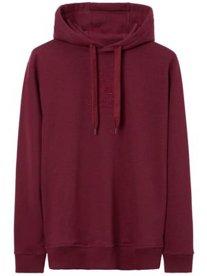 Burberry hoodie à logo brodé - Rouge