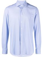 Corneliani chemise stretch à imprimé géométrique - Bleu