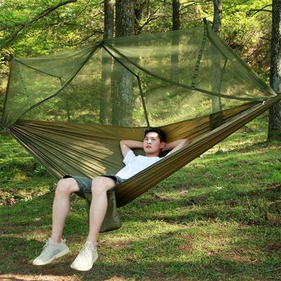 1-2 persoon buiten muggen net parachute hangmat Camping opknoping slapende bed Swing draagbare dubbele stoel 260 x 140cm