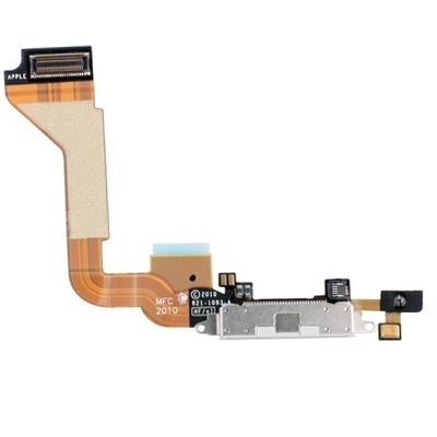 Originele staart Connector Flex kabel voor iPhone 4(White)