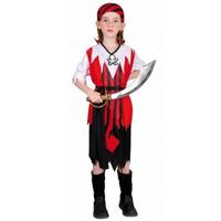Clown kinderkostuum piratenmeisje 10-12 jaar