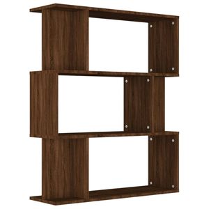 vidaXL Boekenkast / kamerscherm 80x24x96 cm bewerkt hout bruineiken