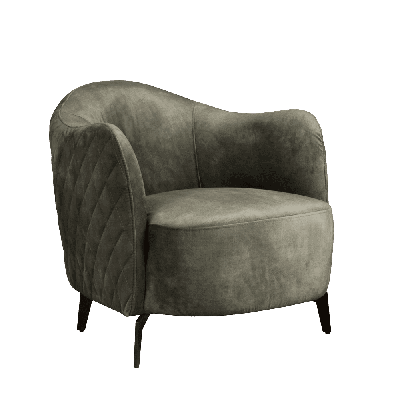Tower Living Fauteuil 'Bondo', kleur donker groen