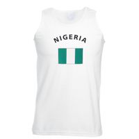 Mouwloos t-shirt met Nigeriaanse vlag 2XL  -