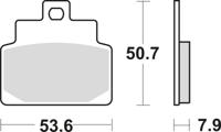 TRW Brake pad mcb 709 srm sintered metal