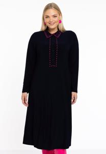 Yoek Jurk polos | Blauw | Maat 58/60