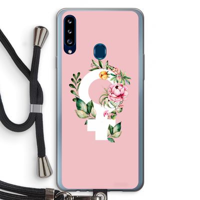 Venus: Samsung Galaxy A20s Transparant Hoesje met koord