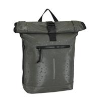 New Rebels New York Droplet Antraciet 21L Rugzak Rolltop Waterafstotend Laptop 15.6"
