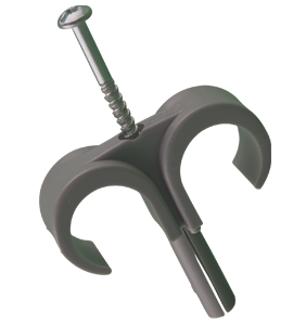 Mepac plugclip schroef duo 16/19mm grijs