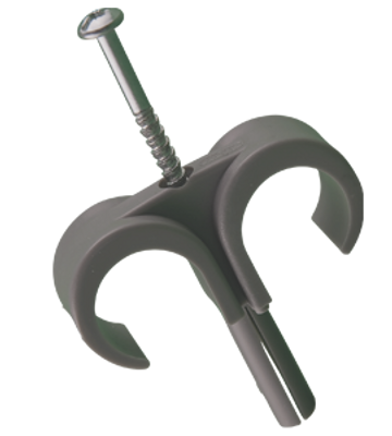 Mepac plugclip schroef duo 16/19mm grijs