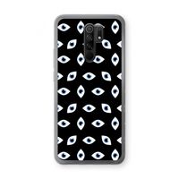 Eyes pattern: Xiaomi Redmi 9 Transparant Hoesje