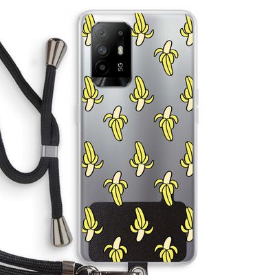 Bananas: Oppo A95 5G Transparant Hoesje met koord