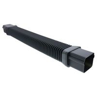 CANALIT Flexibel leidingstuk 65x50mm antraciet grijs RAL7016