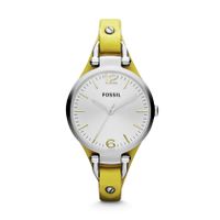 Fossil horlogeband ES3220 Leder Geel 8mm