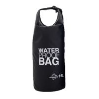 Waterdichte duffel bag/plunjezak 15 liter zwart - thumbnail