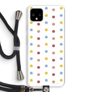 Bollen: Pixel 4 XL Transparant Hoesje met koord