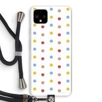 Bollen: Pixel 4 XL Transparant Hoesje met koord
