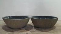 Doppelwaschbecken Flussstein RM250313AB, 45x34x15 cm