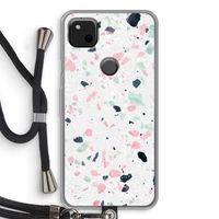Terrazzo N°3: Pixel 4a Transparant Hoesje met koord
