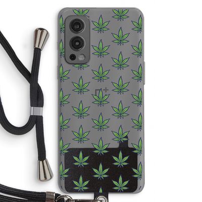 Weed: OnePlus Nord 2 5G Transparant Hoesje met koord