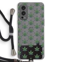 Weed: OnePlus Nord 2 5G Transparant Hoesje met koord Weed: OnePlus Nord 2 5G Transparant Hoesje met koord