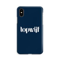 Topwijf Navy: iPhone X Volledig Geprint Hoesje