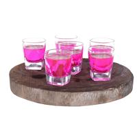 Alessandro Shotglaasjes Castillo - 12x stuks - glas - 60 ml - borrelglazen - likeurglazen