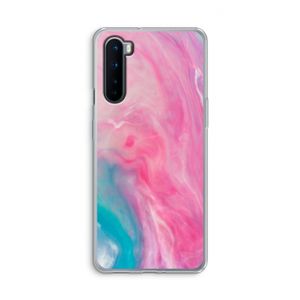 Roze explosie: OnePlus Nord Transparant Hoesje