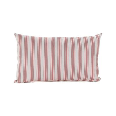 Buitenkussen 30x50 cm Roze Streep - Annas collection