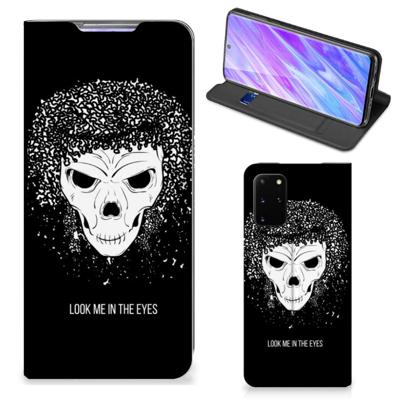 Mobiel BookCase Samsung Galaxy S20 Plus Skull Hair Mobiel BookCase Samsung Galaxy S20 Plus Skull Hair