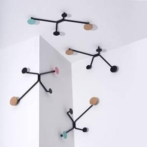 Gazzda Hook coat rack inner corners - wandkapstok black