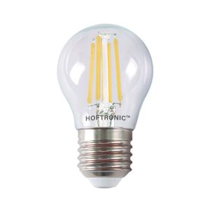 E27 LED Filament - 4 Watt 470 lumen - 2700K warm wit licht - Vervangt 40 Watt - G45 vorm