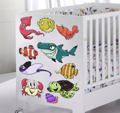 Sticker vissen uit de zee