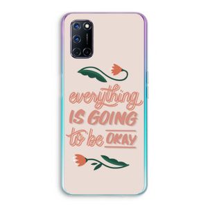 Optimistic flower girl: Oppo A72 Transparant Hoesje