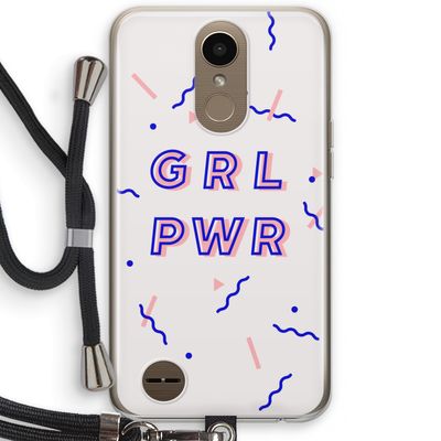 GRL PWR: LG K10 (2017) Transparant Hoesje met koord