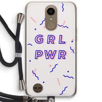 GRL PWR: LG K10 (2017) Transparant Hoesje met koord