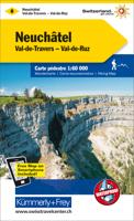Wandelkaart 8 Neuchâtel - Val de Travers - Murtensee, Zwitserse Jura | Kümmerly & Frey