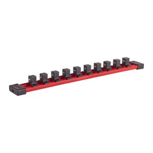 Milwaukee Accessoires Hex Doppen Rail met clips 1/2" 350 mm | 1 stuk - 4932480448