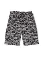 Dolce & Gabbana Kids short à motif monogrammé - Noir - thumbnail