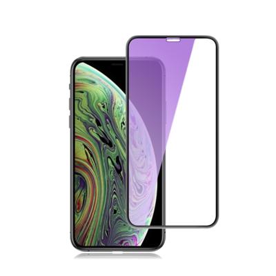 mocolo 0.33mm 9H 3D ronde rand Anti Blue-ray getemperd glas Film voor iPhone XS / X (zwart)