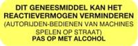 Blockland Strooketiket reactievermogen geel 30 x 10mm