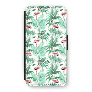 Flamingo bladeren: iPhone 12 Pro Flip Hoesje