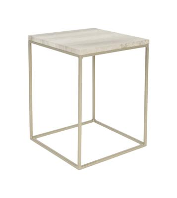 Zuiver Vierkante Bijzettafel 'Stray' Marmer, 35 x 35cm