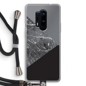 Combinatie marmer: OnePlus 8 Pro Transparant Hoesje met koord