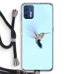 Kolibri: Motorola Moto G9 Plus Transparant Hoesje met koord