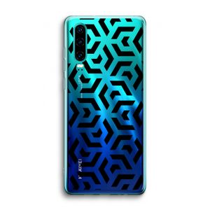 Crazy pattern: Huawei P30 Transparant Hoesje