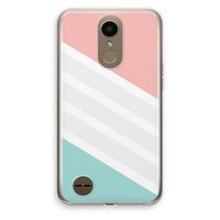 Strepen pastel: LG K10 (2017) Transparant Hoesje