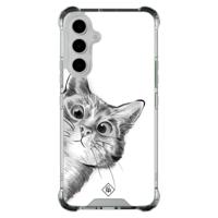 Samsung Galaxy A54 shockproof hoesje - Kat kiekeboe