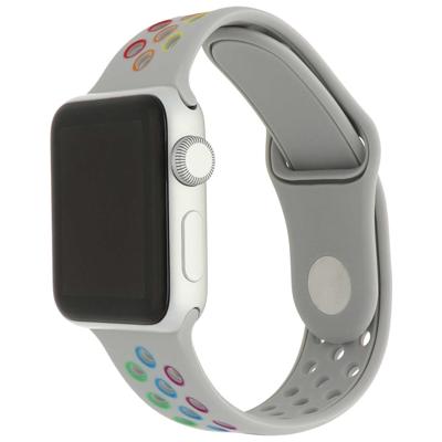 Apple Watch Dubbel Sport Band - Kleurrijk Antiekwit - 44, 45, 46 & 49mm - ML
