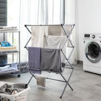 Inklapbare en uitschuifbare kledingdroger met 3 niveaus Cloxy InnovaGoods 11 Stangen